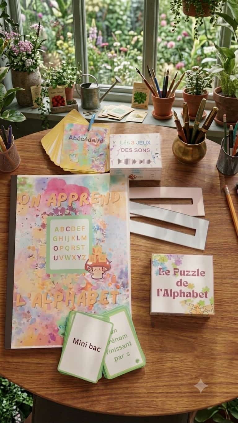 Pack 3 Entrée dans l'Écrit et la Phonologie – matériel pédagogique lecture écriture phonologie frise lecture mini bac maisons des sons puzzle alphabet trousseau abécédaire cahier d'apprentissage maternelle CP ULIS AESH